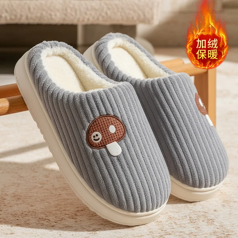 

Women's Slippers Cotton-Slippers Fashion Plush Winter Warm Shoes Unisex Intdoor Home Casual Shoes House Slippers