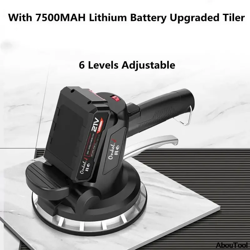 Tile Floor Power Tool Lithium Battery Wall Tile Vibration Tools Wall Machine Floor Vibration Professional Portable AutomaticTool