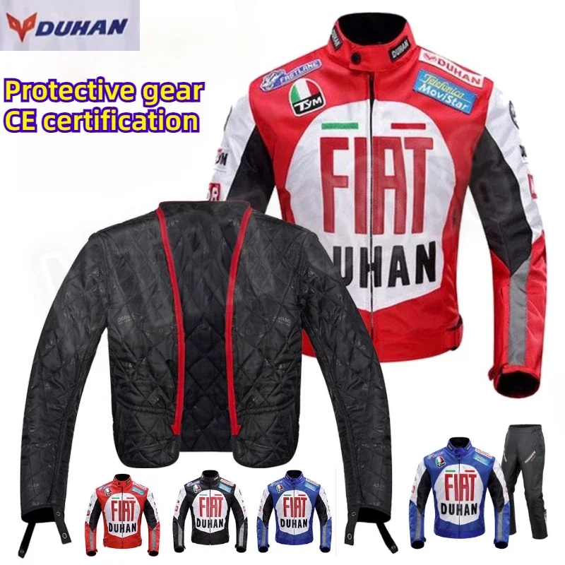 

DUHAN Winter Motorcycle Jackets Pant Keep Warm Waterproof Motorcycle Jacket CE Certification Anti-fall Motor Suit Wear Resistant