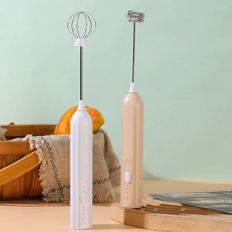 ماكينة صنع رغوة الحليب المحمولة، ماكينة صنع القهوة المحمولة، ماكينة صنع الكريمة، مضرب البيض، المطبخ المنزلي، خلاط طعام كهربائي، خلاط