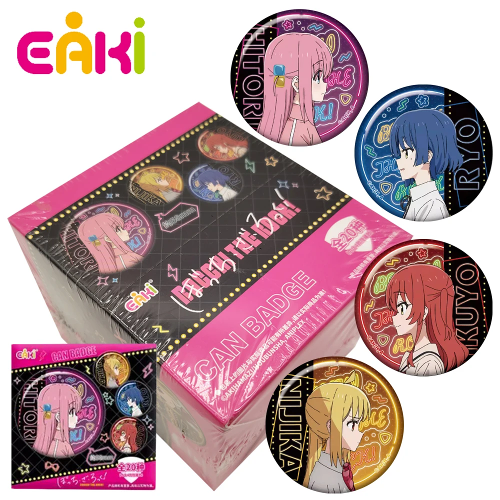 

New Genuine EAKI Bocchi The Rock! Badges Double Flash Style Anime Peripheral Gotoh Hitori Goods Premium Display Pendants Gifts