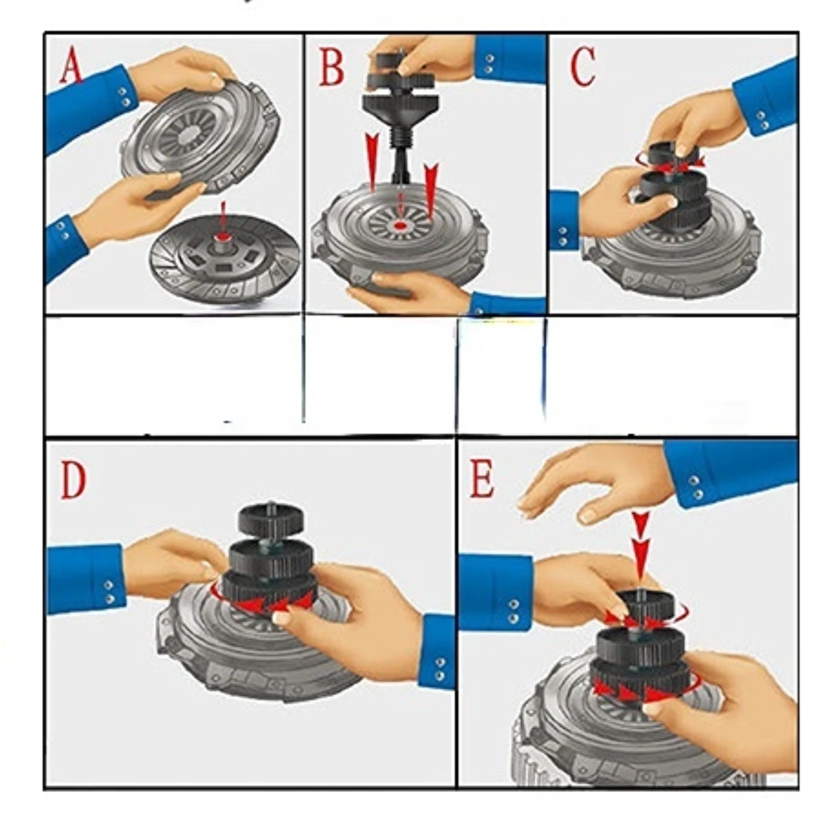 Universal Clutch To Hole Corrector Alignment Tool, Clutch Alignment Disassembly Clutch Calibration Tool, Suitable For 99% Clutch