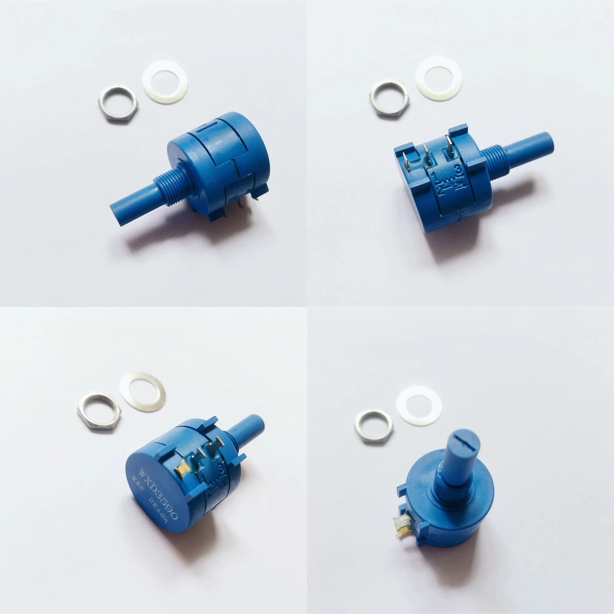Original new 100% WXD3590 20K 1K 500R 2K 10 turns multi coil wire wound potentiometer shaft diameter 6.35MM (SWITCH)