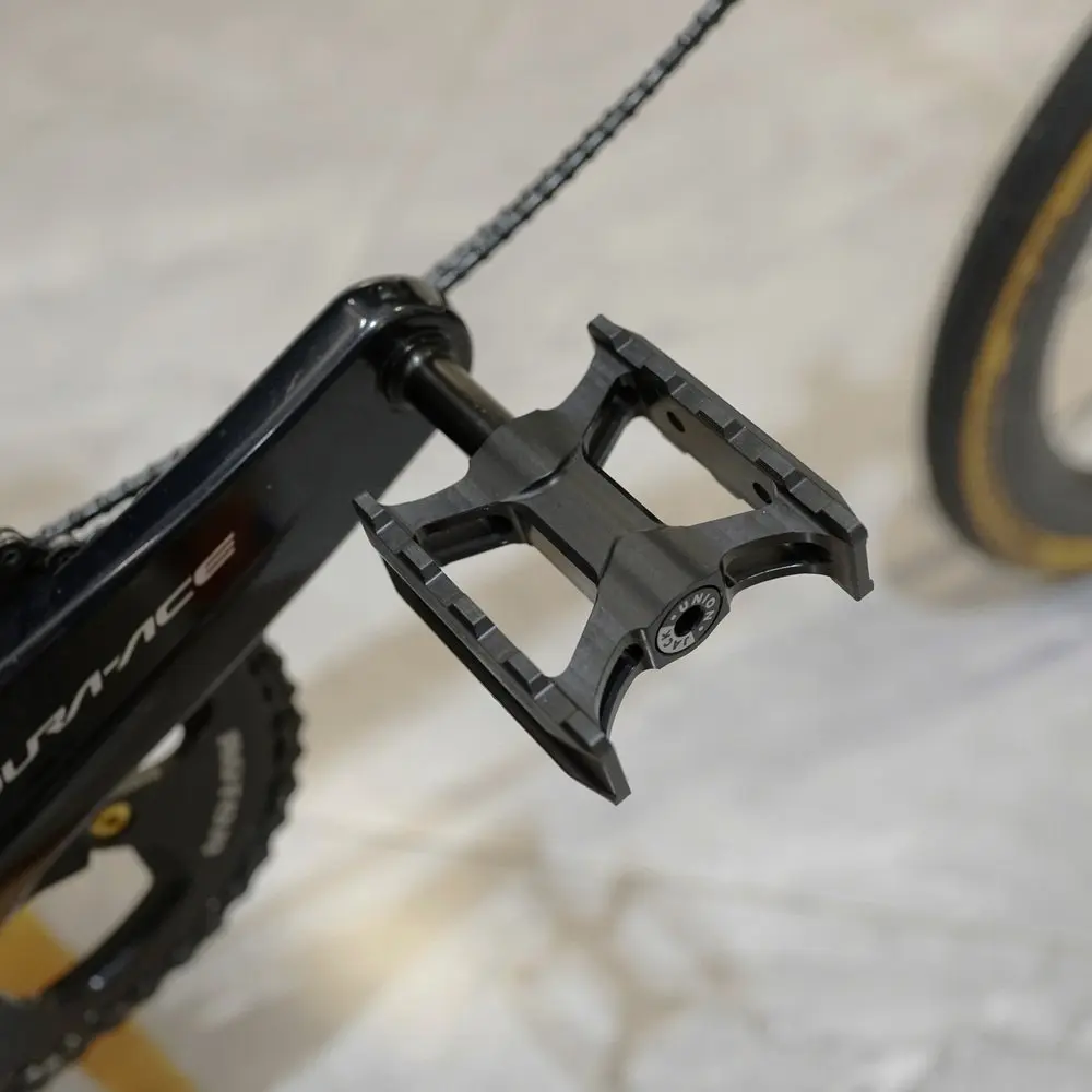 UnionJack Titanium Axle  Pedals for Brompton Folding Bike Lightweight Left Quick Release Pedal
