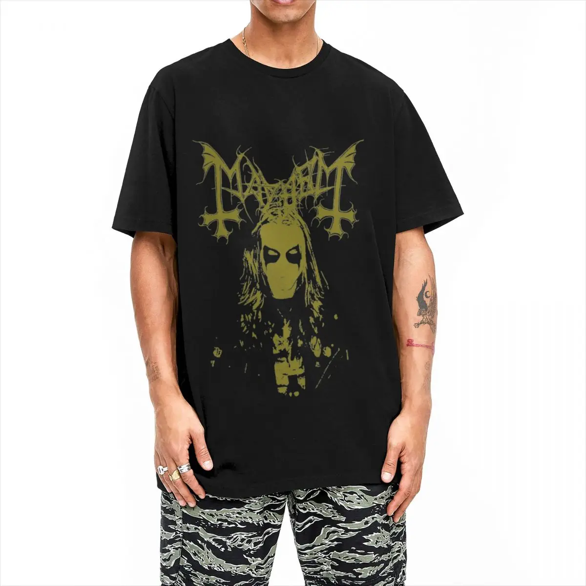 Kawaii Mayhem Norway Band T-Shirt For Men Women Cotton Short Sleeve In Memory of Per Yngve Ohlin Round Neck TopsTops