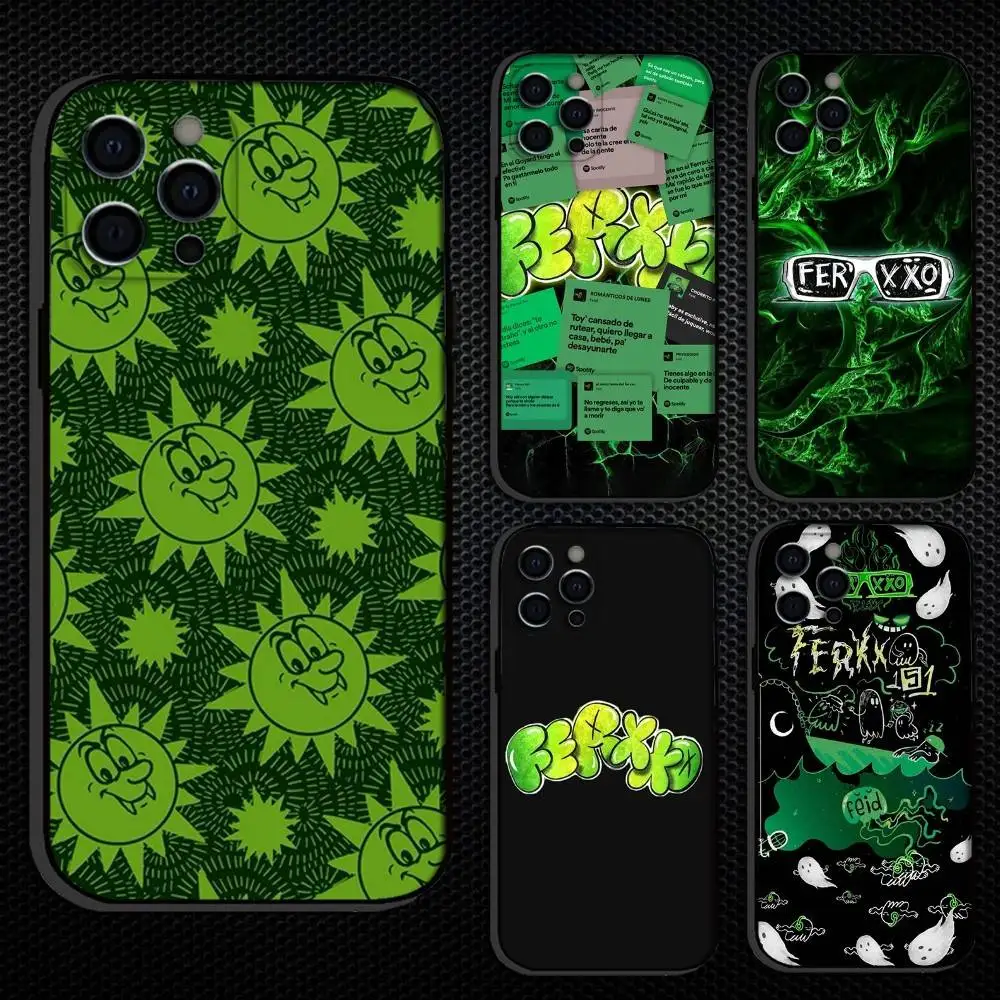 

S-SlXDO F-Feid F-Ferxxo Phone Case For iPhone 16,15,14,13,12,11 Plus,Pro Max, Others Soft Black Cover