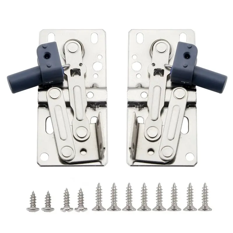 

ABBP-2Pcs Water Sink Cabinet Hinges 45 Degree Soft Close Spring Buffer Drop Down Concealed Heavy Duty Kitchen Cupboard Door Hing