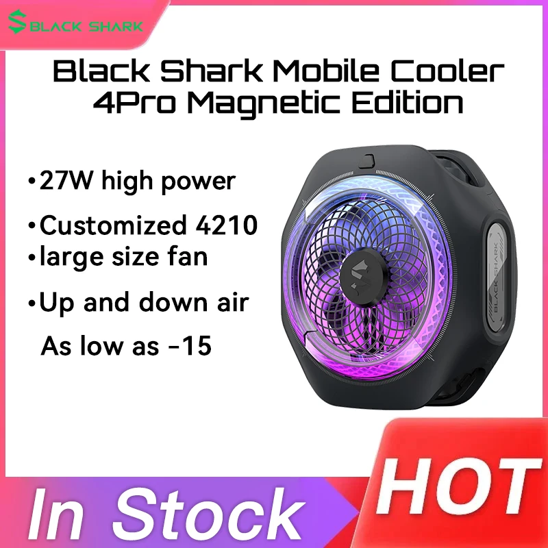 

Original Black Shark Magnetic Cooler 4 Pro For iPhone Samsung Huawei Xiaomi OPPO Gaming Phone Radiator