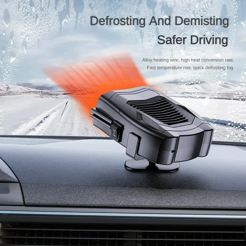 Car Heater 12V 150W Portable Car Heater Fan 2 in 1 Cooling Heating Car Windshield Defroster Anti-Fog Heater Winter Car Supplies