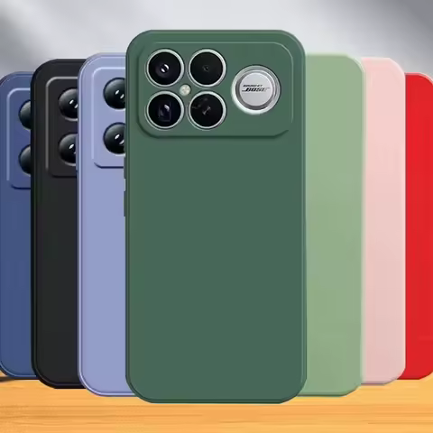 Silicone Phone Cases For POCO F8 Ultra F6 F7 Pro X7 X6 X5 X4 GT M6 M5 M4 M3 X3 Pro NFC Shockproof Soft TPU Back Cover Phone Case