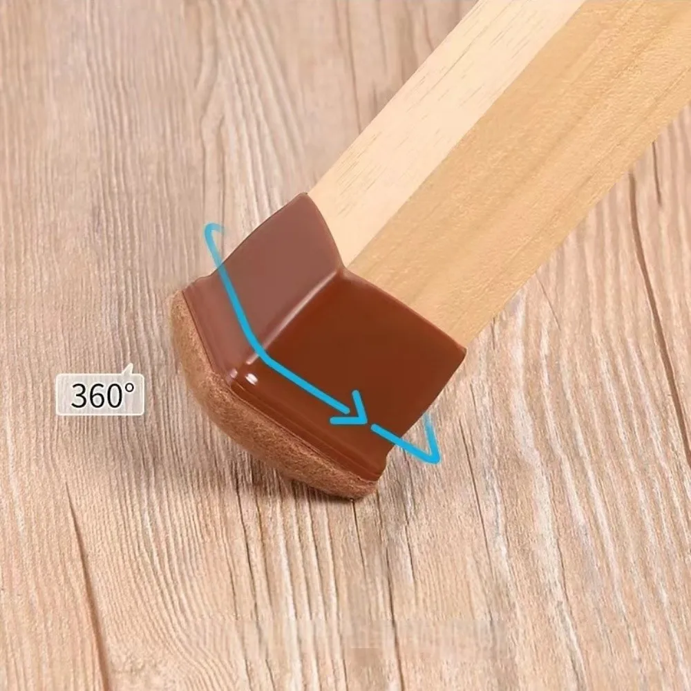 8 قطعة/المجموعة عدم الانزلاق الجدول الساق حافظات الأرضية مقاومة للاهتراء مقاومة للخدش أقدام أثاث وسادة الحد من الضوضاء سميكة #2