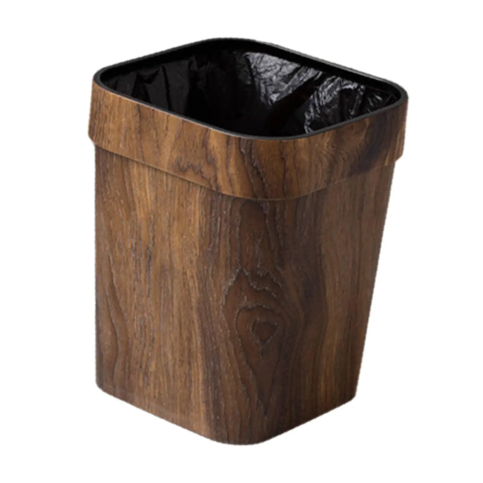 Trash Bin Recycle Bin Portable Compact Farmhouse Small Narrow Garbage Can Garbage Container for Living Room Dorm Room Kitchen