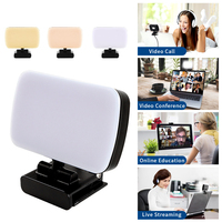 Video Conference 6500K Portable LED Video Light Cube Laptop Computer Webcam Light Zoom Call Lighting Clip for Live Streaming