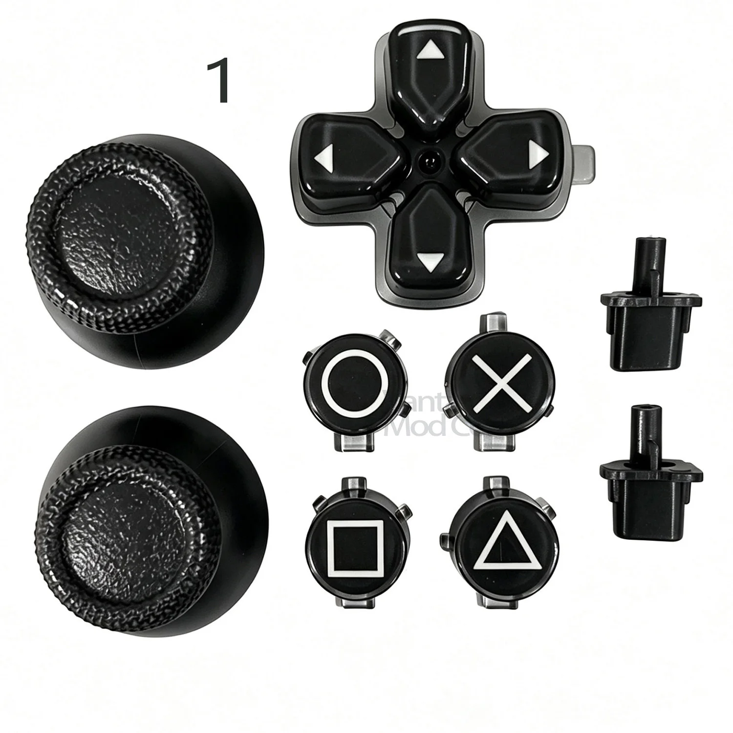 For PS5 V1 V2 V3 Controllers ABXY Buttons D-pad Mushroom Button Replacement Options Button and Share Button