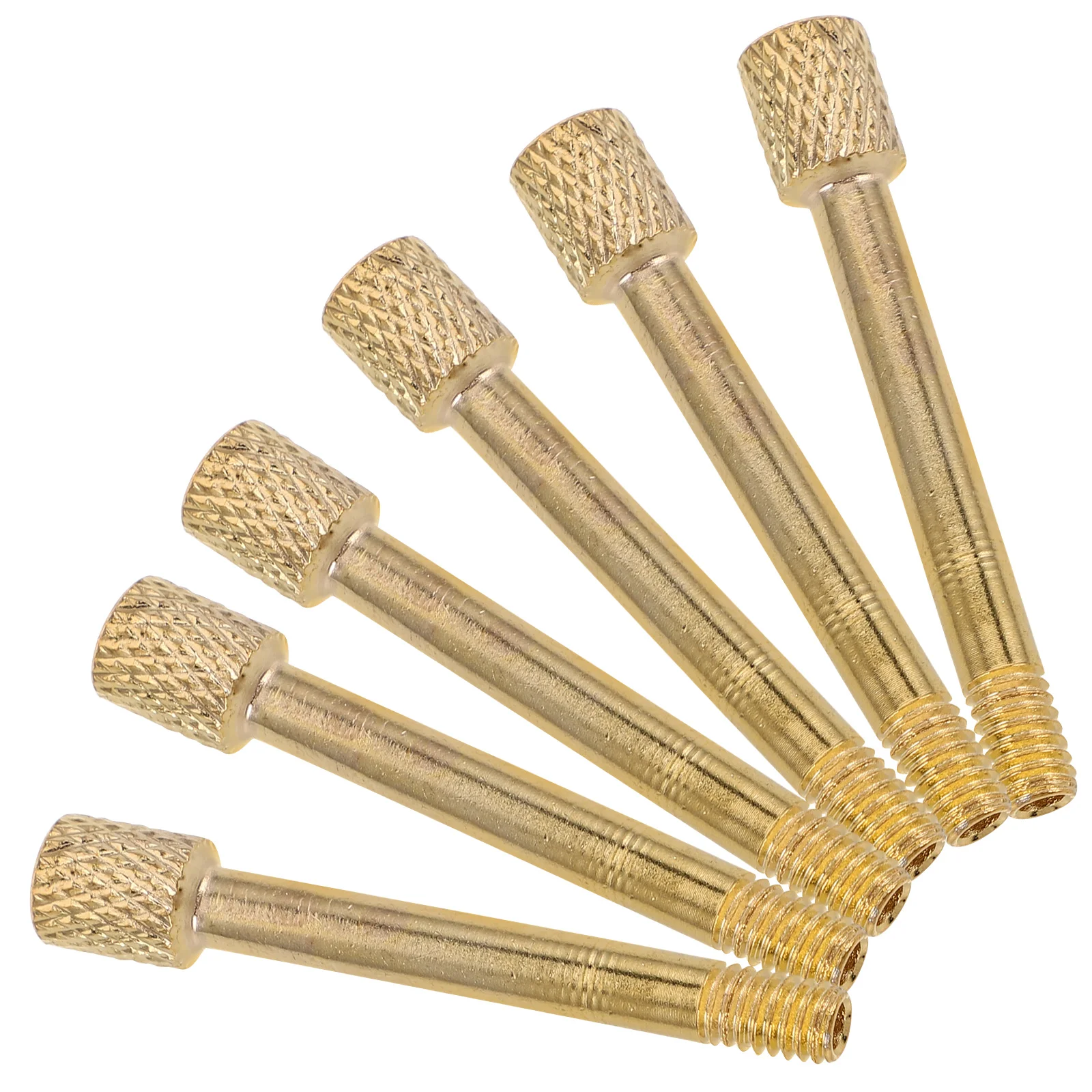 

6 Pcs Electric Guitar Accessories Supply Replace Golden Copper Replacement Bridge Screw