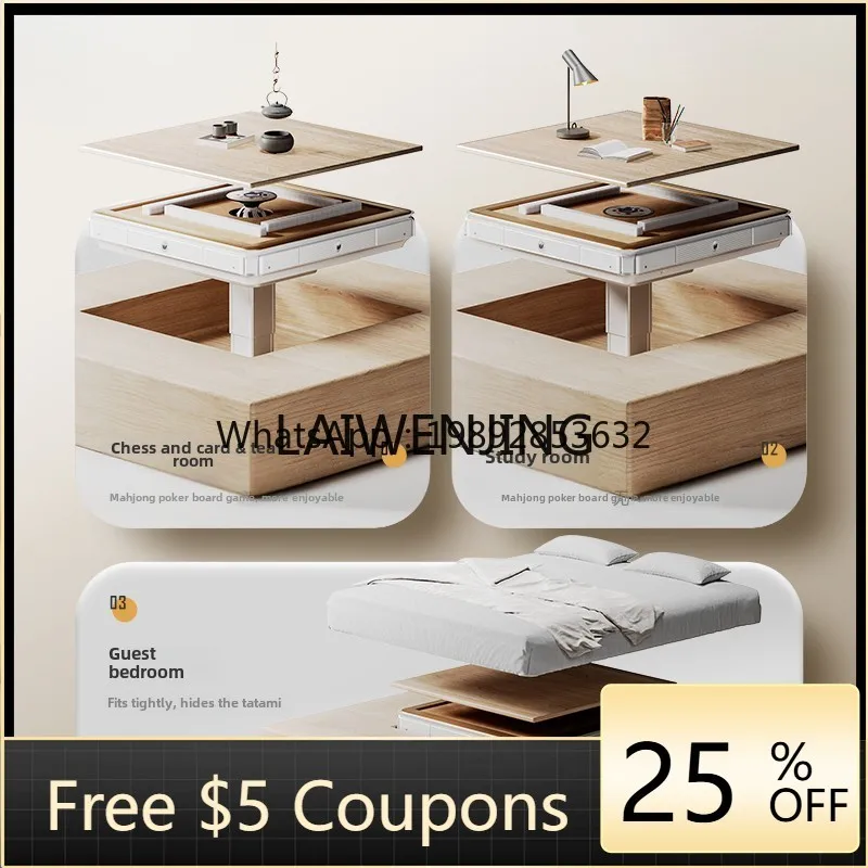 

6 Electric Lifting Mahjong Machine Fully Automatic Household Roller Coaster Mahjong Table