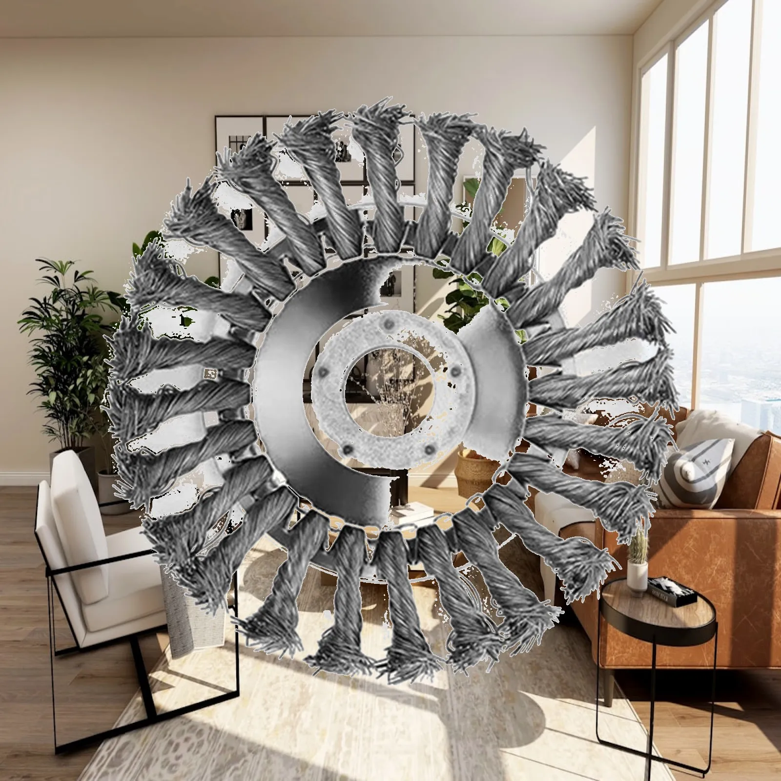 Rotary weeds Brush, Wire Wheel Brush Disc, trimming head Cleaning, Excavating,