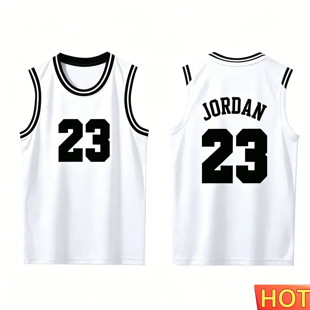New Basketball Jersey Number 23 Summer Men's Sleeveless T-shirt Breathable Men's T-shirt and Tank Tops Quick-dry Clothes for Man