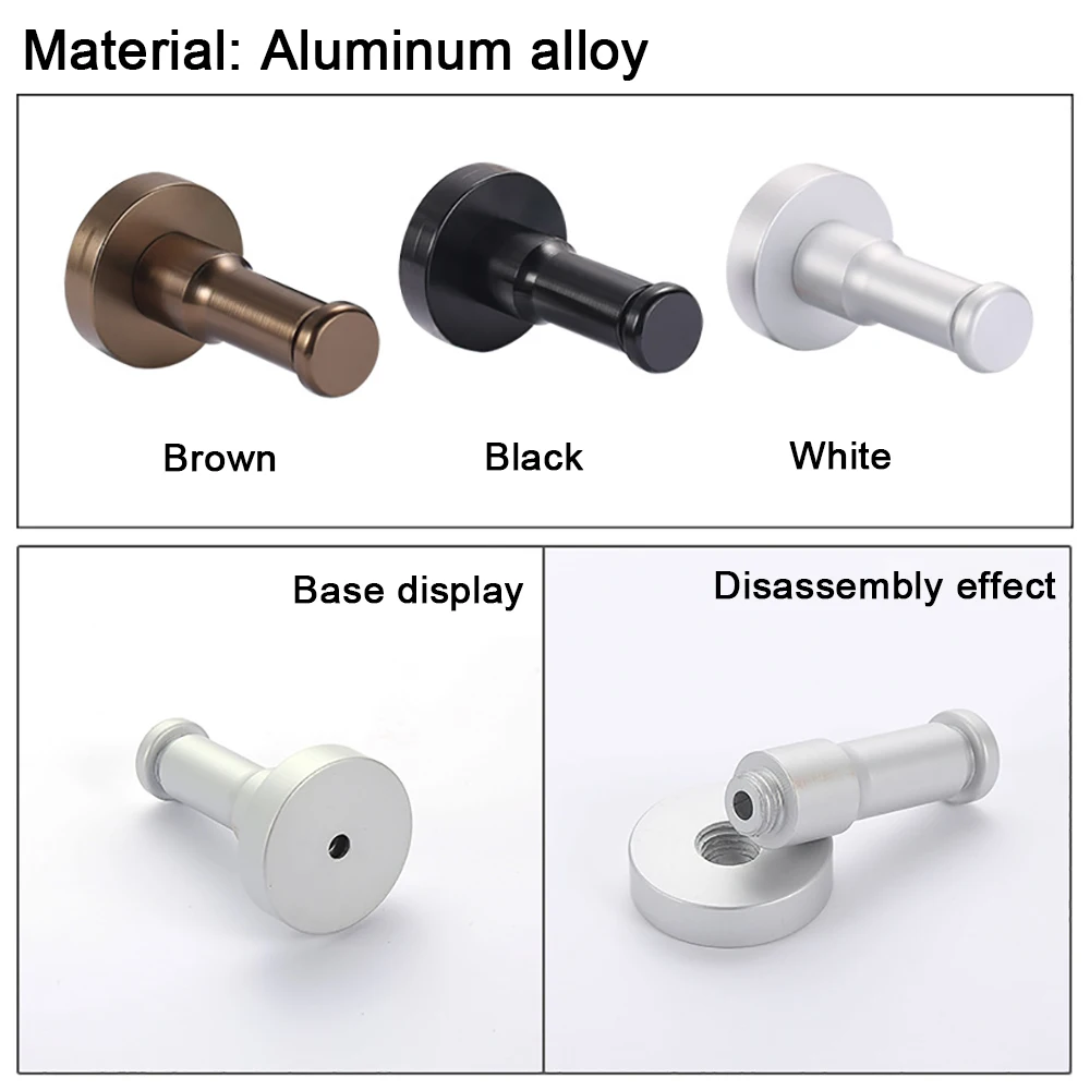 1pcs 4pcs 10pcs Copper / Aluminum Alloy column hanging clothes hook, clothing store clothes hook, hat hanging, single hook