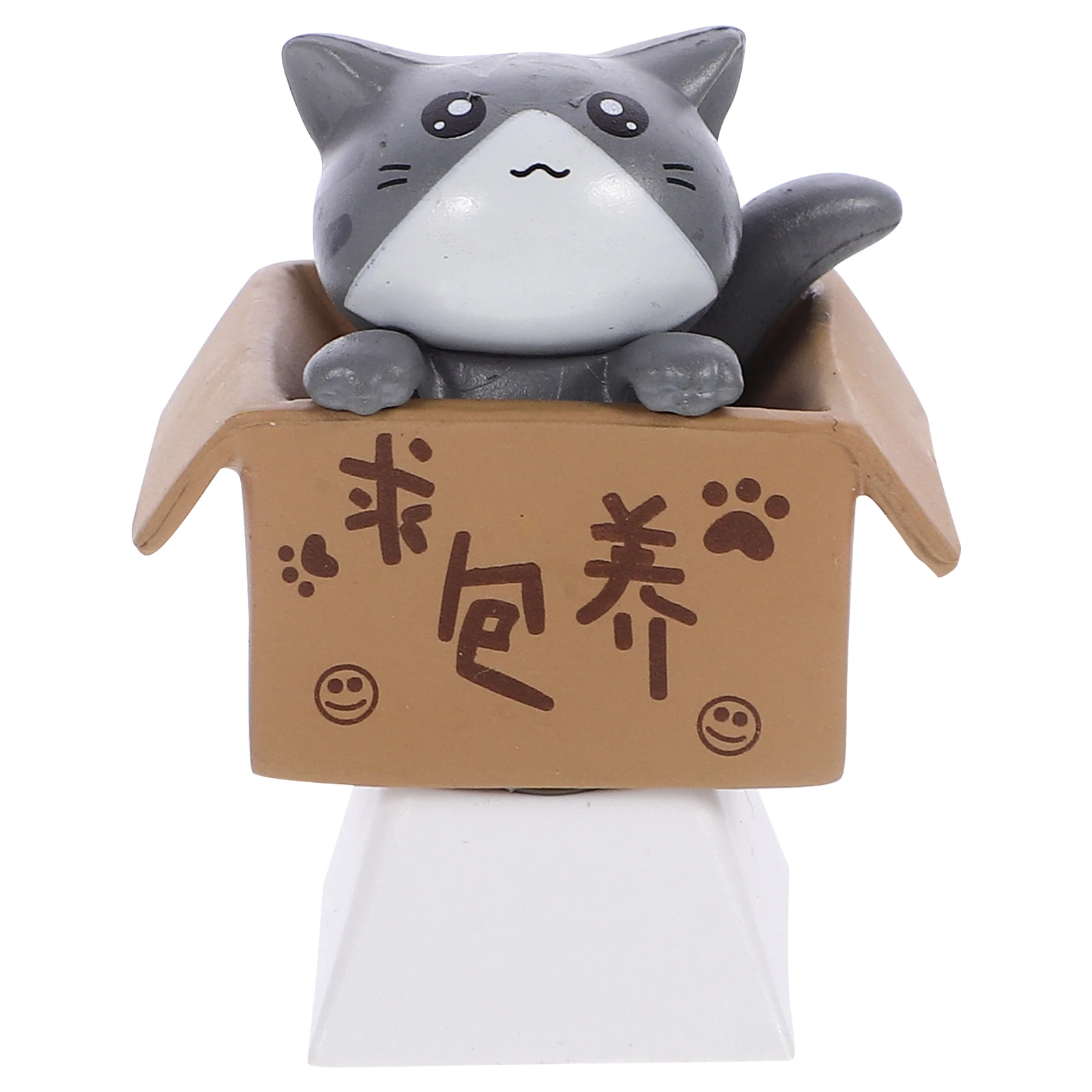 

Key Caps R4 Profile Cat In Cardboard Box Diy Personalized Keyboard Keycap For Mechanical Pc Gaming Gift Keycaps Mouse
