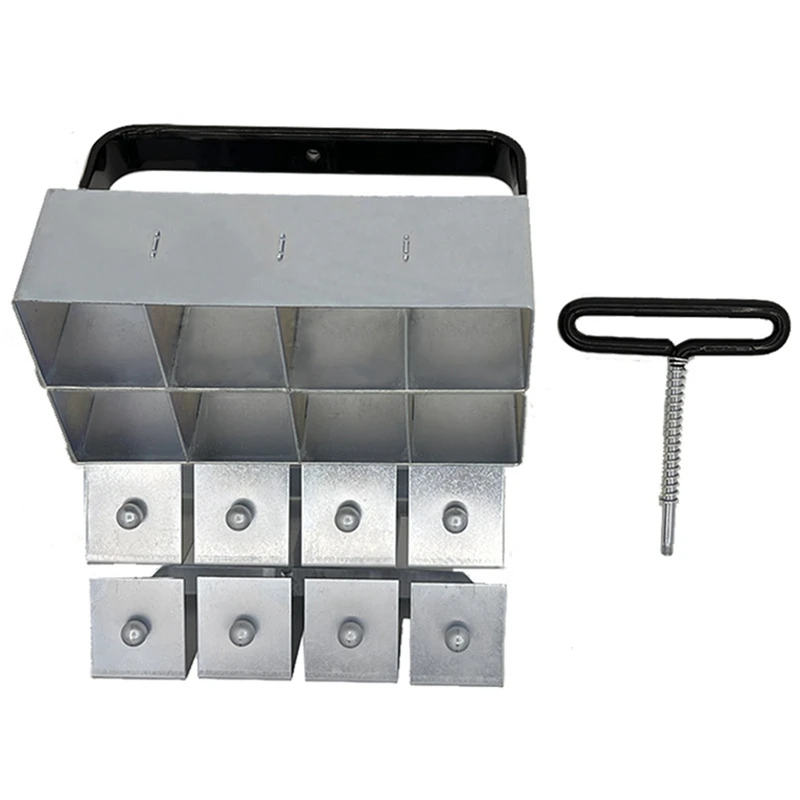 Manual Soil Block Maker Double 1 Out 8 Soil Blocker Garden Tool Soil Block Maker Block Manufacturing Device