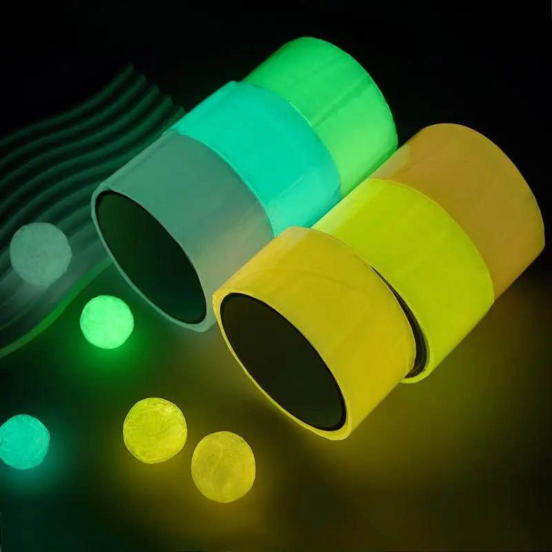 10m/Roll Colorful Sticky Ball Tape Glow In Dark Stress Relaxing Sticky Ball Tape Toy Party Toy Rolling Craft Gift For Kids Adult