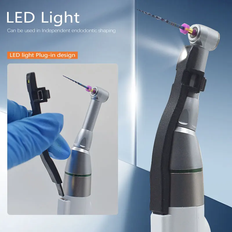 Dental Smart Endo Motor with LED Wireless Endodontics Motor 6/9 Program 16:1 Reduction Contra Angle Dental Endomotor Instrument