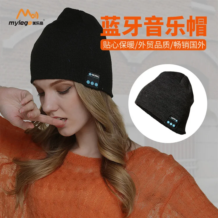 

Mylego/Meilego Bluetooth Hat Wireless Earphones Outdoor Sports Knitted Hat Fashion Ski Woolen Hat