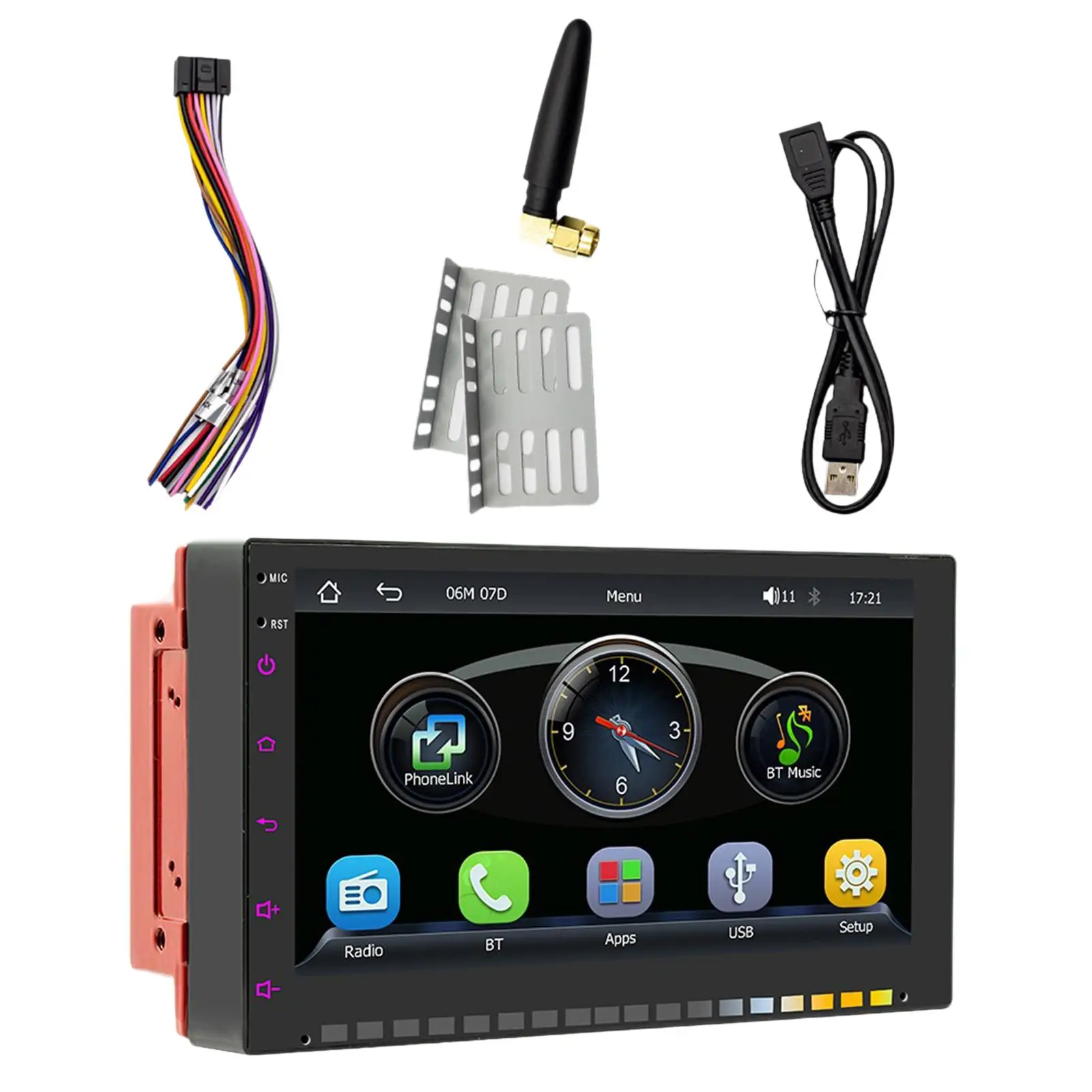 

Car Stereo 7 inch Stable Connection 60wx4 Reversing Rearview Audio Receiver