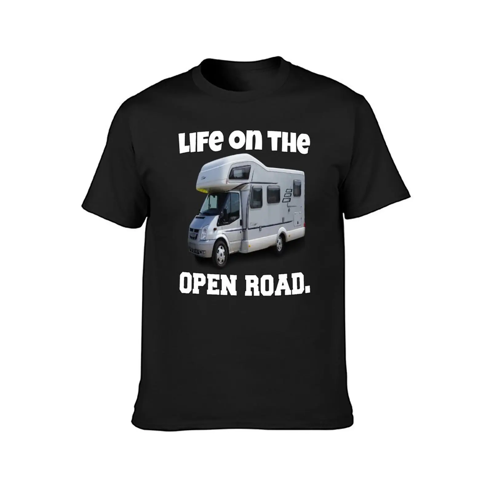 Camping RVing Camper Life On The Open Road T-Shirt oversizeds korean fashion Short sleeve tee big and tall t shirts for men