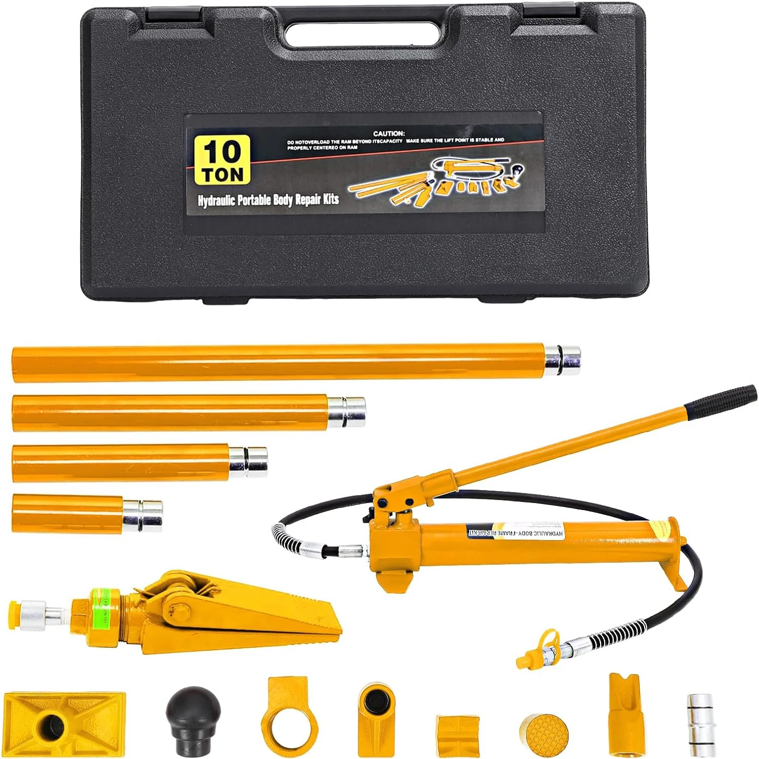 

Hydraulic Unloader Pump Jack, Portable Hydraulic Lifting Tool, Heavy-Duty Manual Hydraulic Pump for Automotive Repair, Construction Equipment, Industrial Machinery & Building Maintenance