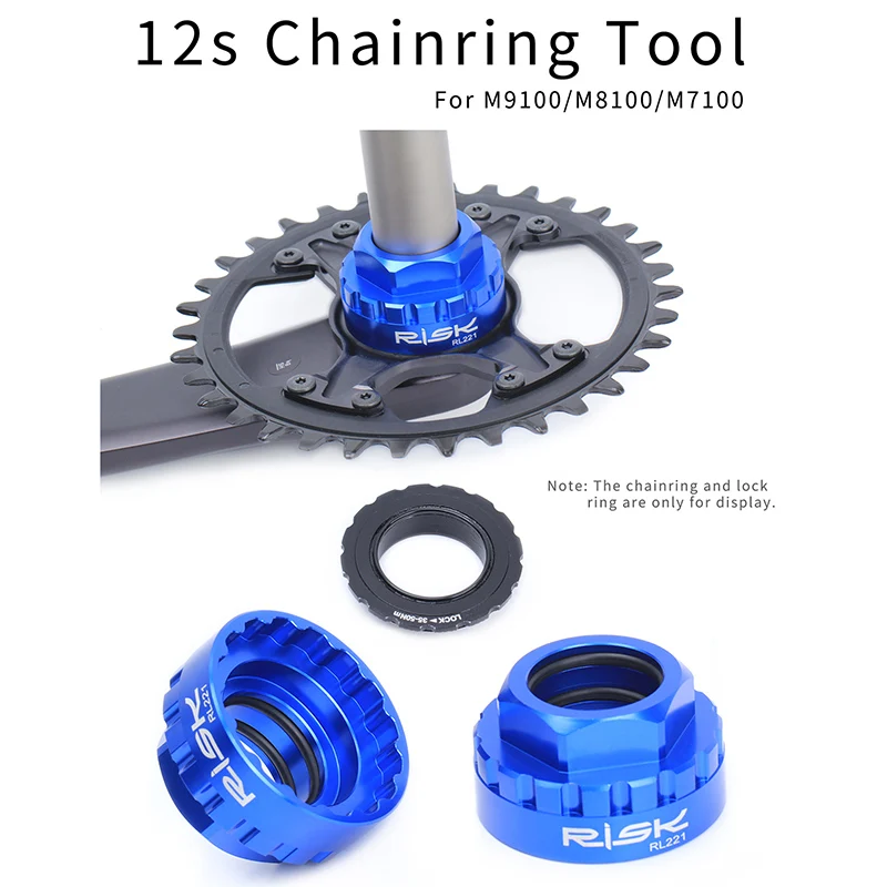 1pcs RISK 12s Chainring Tool Bicycle Chainrings Mounting For Bike Direct Mount Repair Tool Crank M9100 / M8100 / M7100