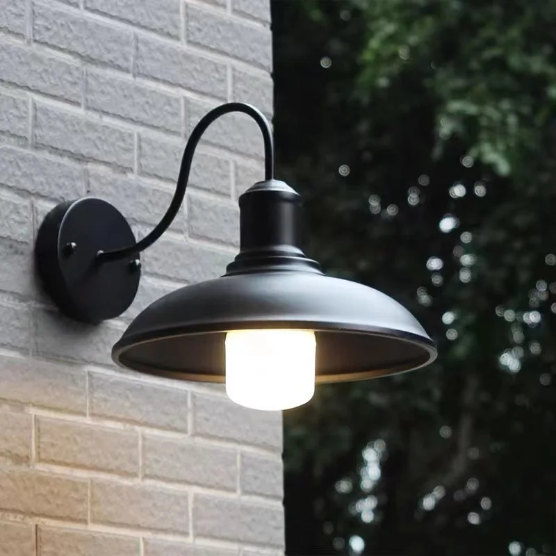 

Ledt Iron Art Outdoor Wall Lamp American Retro Ceiling Light LOFT Industrial Style Courtyard Lamp Villa Lighting Dew Table Lamp