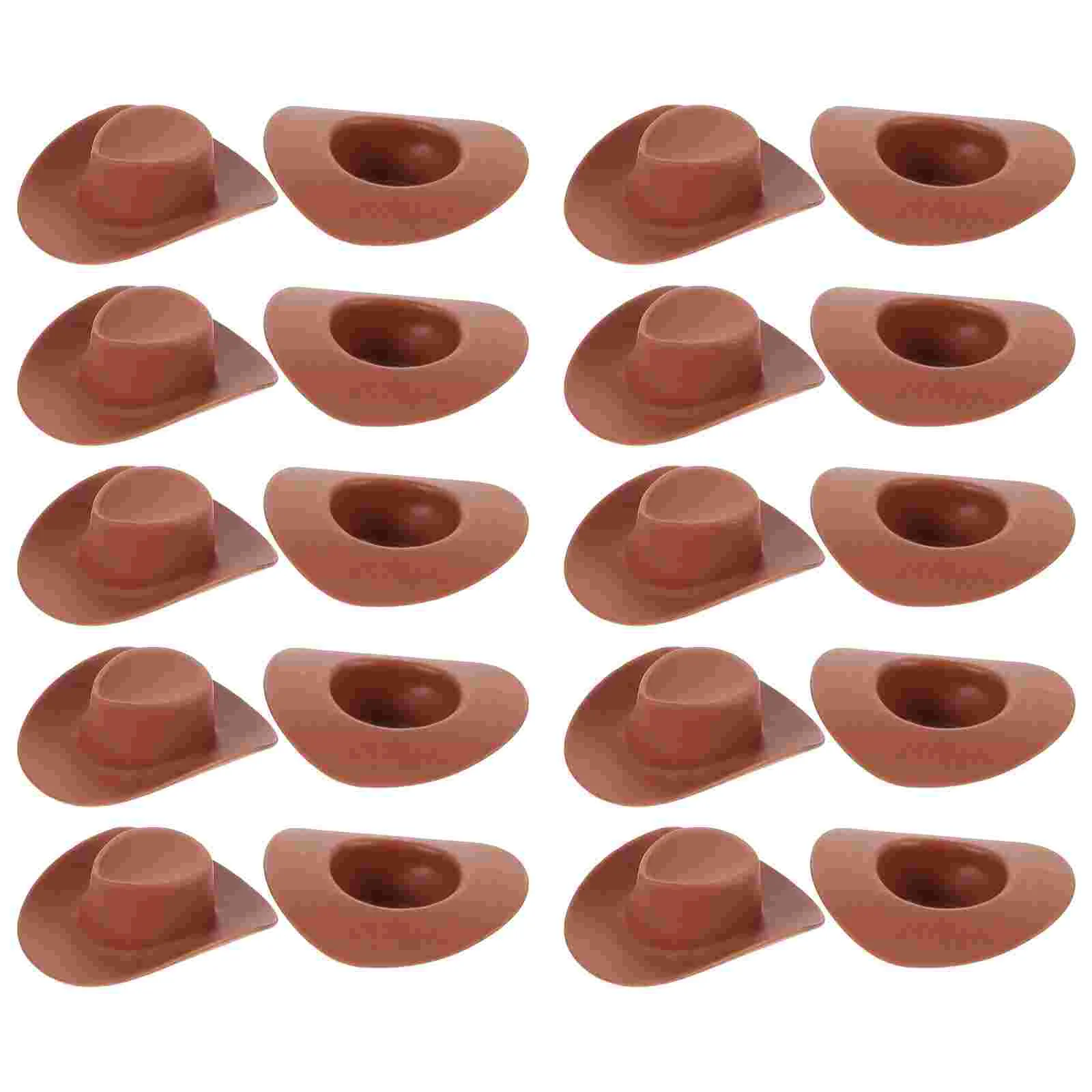 

20Pcs Small Hat Miniature Hat Kids Toy Miniature House Decor miniature hats tiny plastic hats