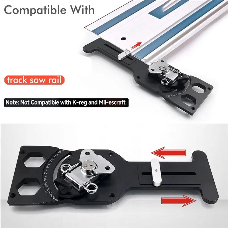 ABWP-90 graden haakse rail vierkante haakse positioneringsplaat voor zagen met -45 °   Tot 45e °   Snelle positieve hoekstop