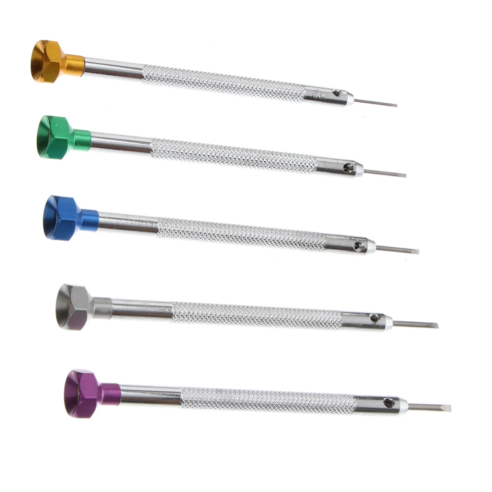 

5pcs Slotted Screwdrivers Durable Steel Repair Tools Watch Batteries Eyeglass 0 8mm 0mm 2mm 1 4mm 1 6mm Storage Hand