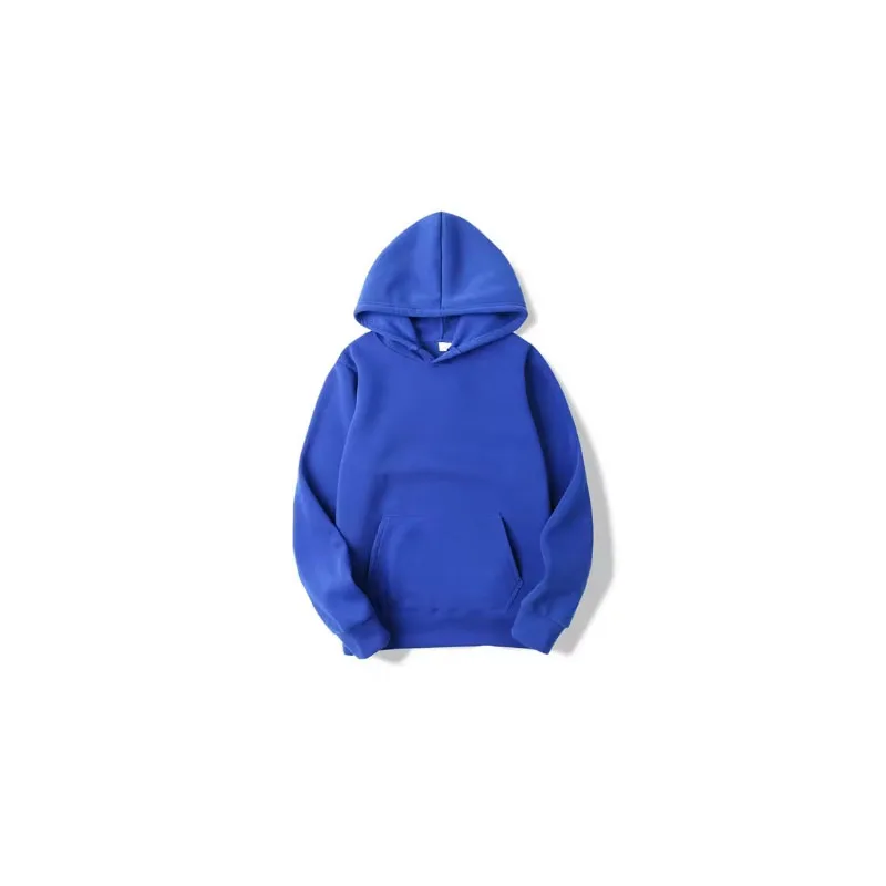 

Spring and Autumn Trendy Solid Color Sports Hoodies Fleece Men's and Women's Sweatshirts Trendy Pullovers Couples Hoodies S-3XL