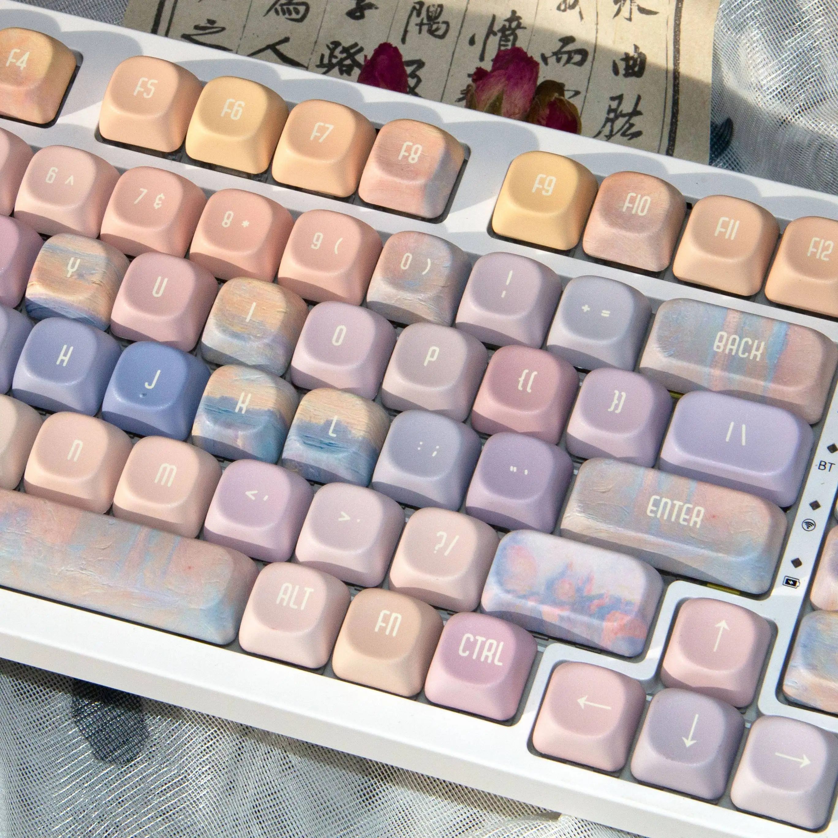 

MOA Profile Five Side Dye Sublimation PBT Keycaps 133 Keys Custom Keyboard Keycaps for Cherry Gateron MX Switch Gaming Keyboard