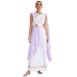 Women's Greek Beaty Cosplay Costume Greek God Dress Ancient Toga Greece Roman Queen Carnival Costume Fancy Dress Theme Party
