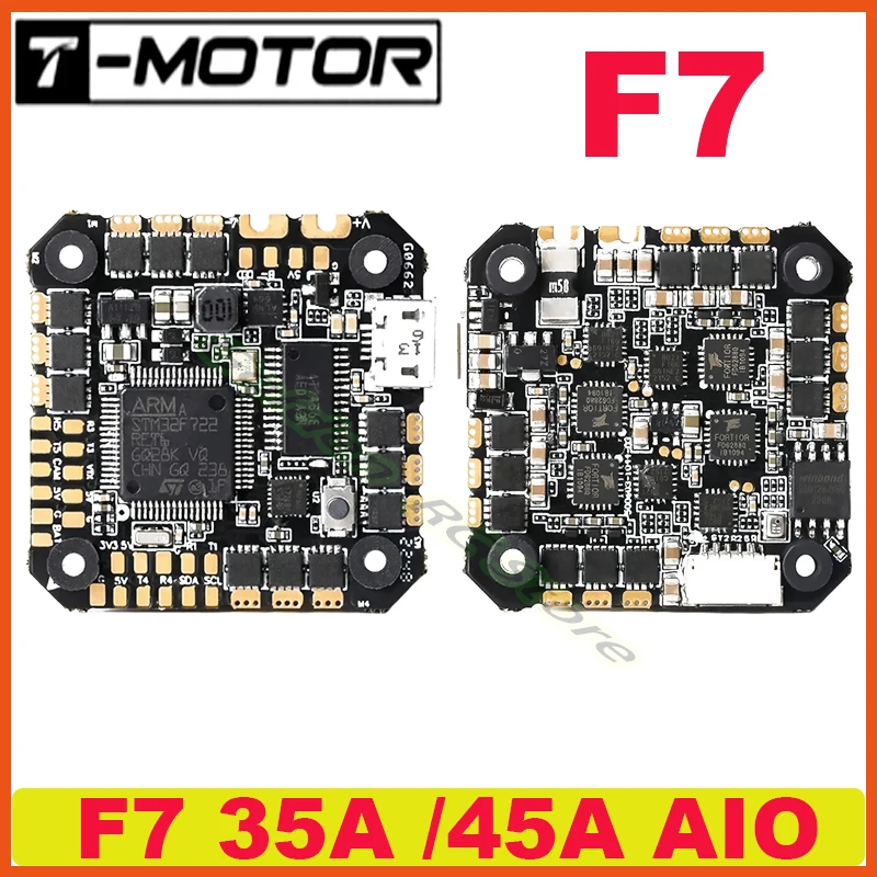 T-motor F7-35A-AIO F7-45A-AIO F7 35A 45A 6s aio flug kontrolle mpu6500 mcu stm32f722 bsl firmware barometer bmp280