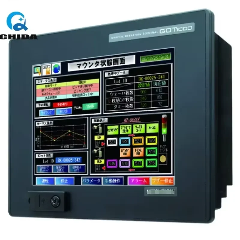 for GT15 Series GT1575-STBA HMI Touch Screen with DeviceNet Communication and 1366x768 Resolution Original Display Panel