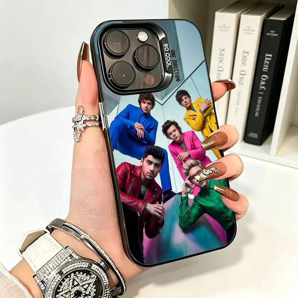 One D-Direction-ES B-Band Phone Case For IPhone17 11 12 13 14 15 16 Pro Max Plus Cover Colored Silver Funda Bumber - view 2