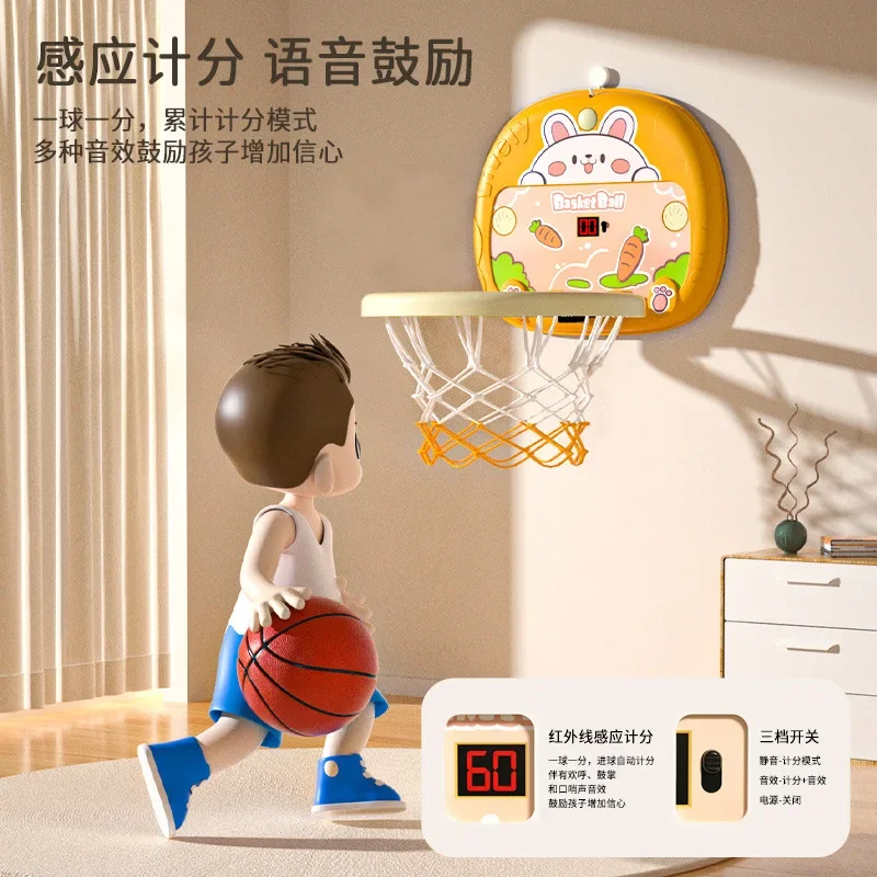 Children's basketball hoop Home ball toys baby indoor shooting hanging basketball stand basketball hoop