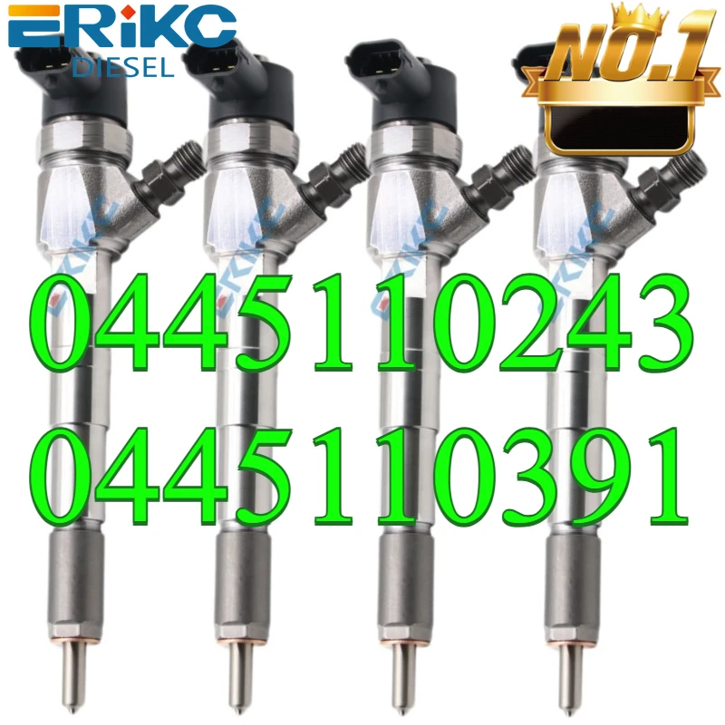 

4PC 0445110243 Auto Fuel Injector 0445110391 Engine Sprayer 0986435104 for Alfa Romeo Opel Vauxhall FIAT