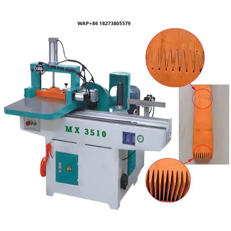 Semi-Automatic Electrical Woodworking Tenoning Machine with Comb Finger Jointer and Sliding Table Board