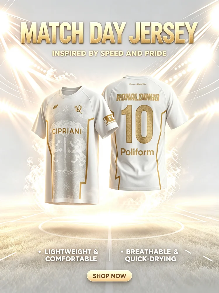 2026 Ronaldinho Nr. 10 Ravenna Fußballtrikot für Herren und Damen, Sommer-Sport-T-Shirt, atmungsaktiv, schnelltrocknend, Streetwear, Familienkleidung