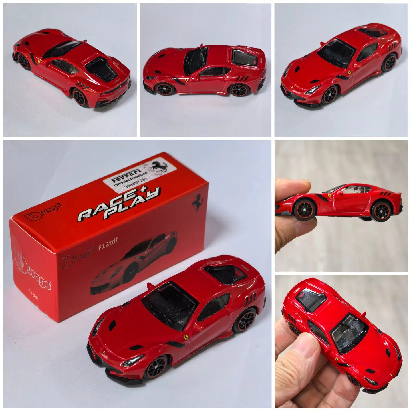 Bburago 1:64 Ferrari Serie Legierung Druckgussmodelle SP3 458 599 ENZO Mini Simulationsautos F12 SF90 812 Sammlerfahrzeug Spielzeug Geschenk – Detail 6