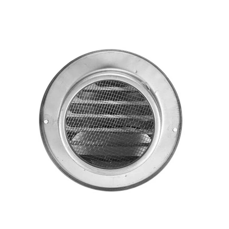 304 Stainless Steel Air Vent Round Grille Ventilation Cover Wall Vent Outlet 4 Inch
