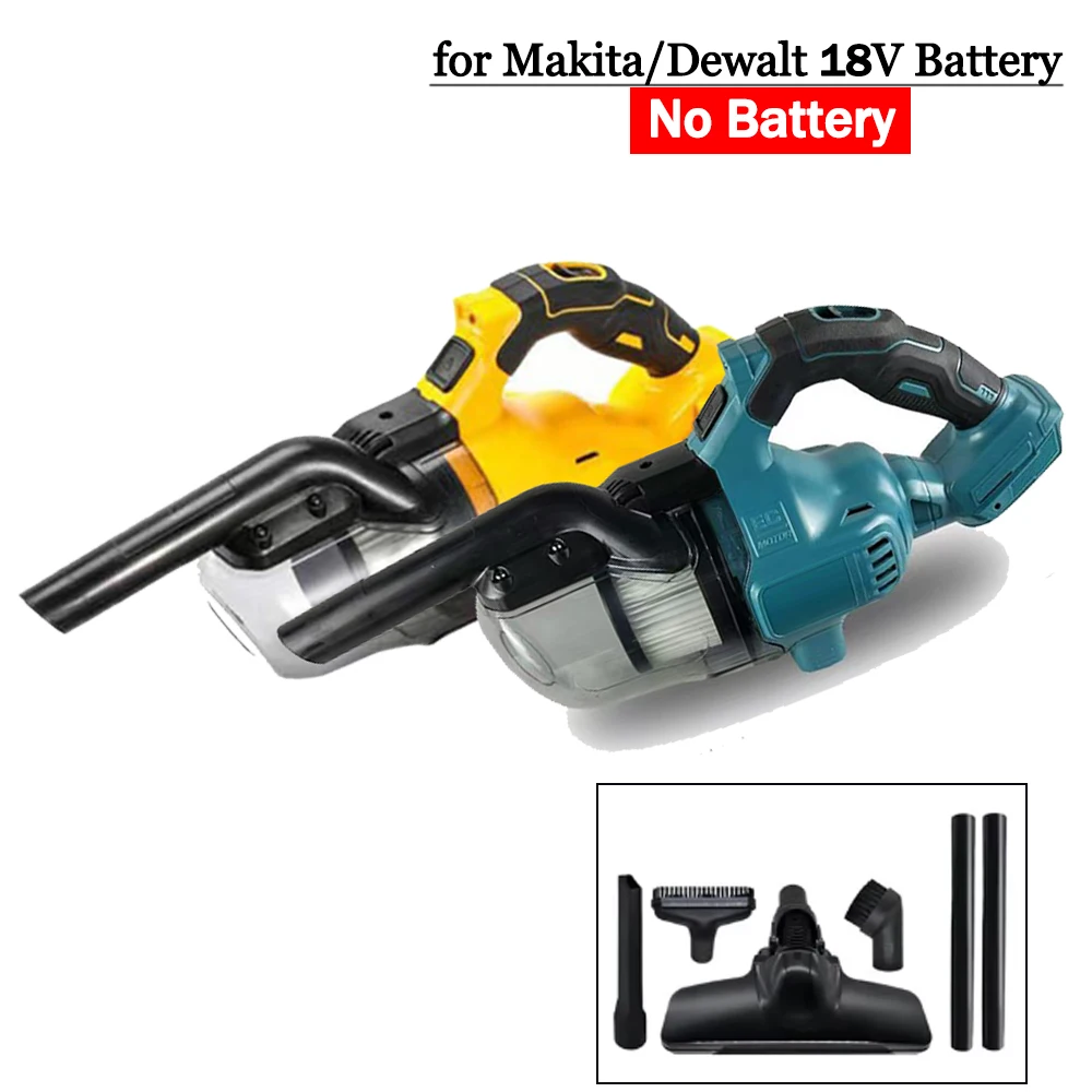 

Cordless Handheld Electric Vacuum Cleaner Powerful Rechargeable Household Indoor Cleaning Tools Fit Makita/Dewalt 18V Battery