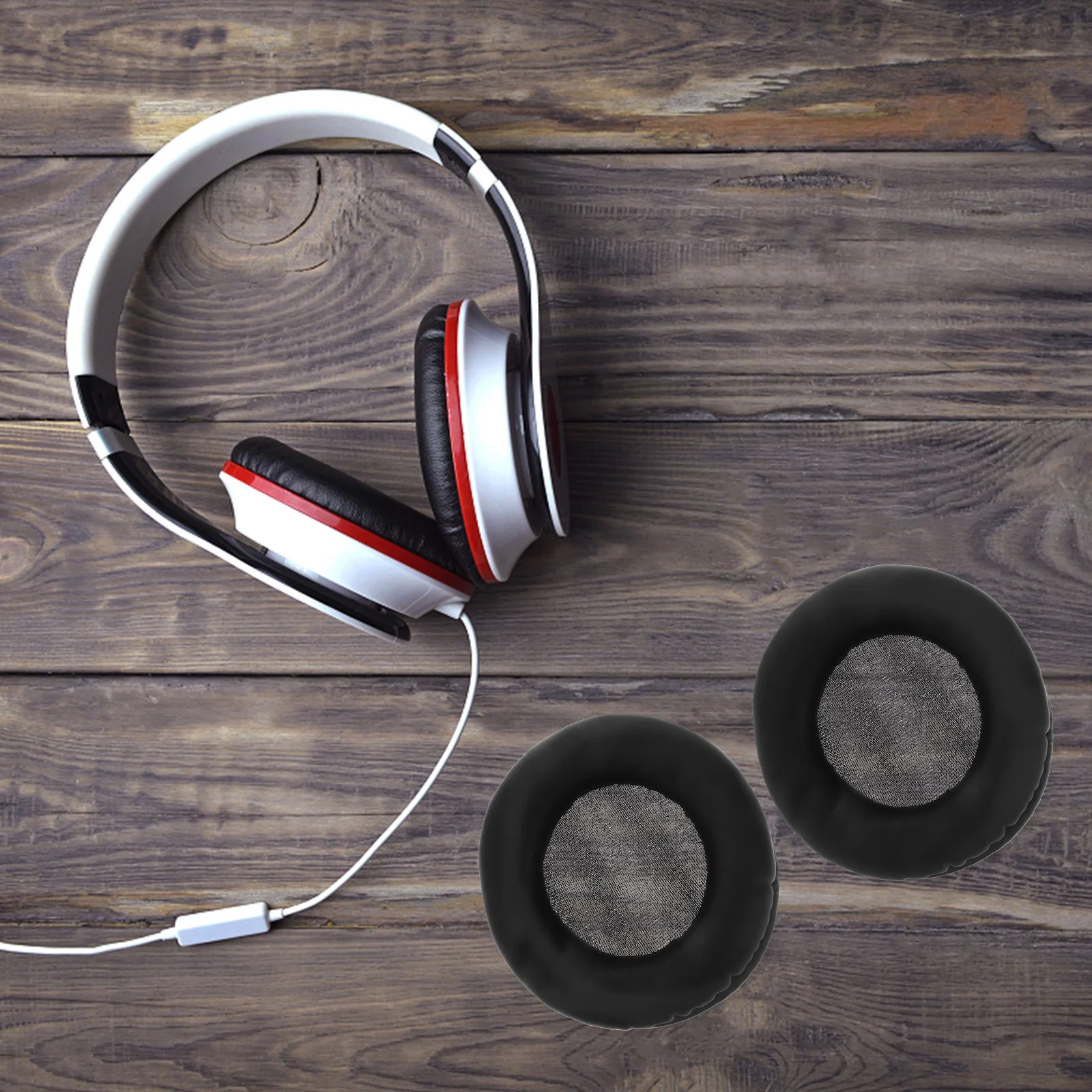 

Replacement Ear Pads Cushion Black Sponge Comfortable Compatible Rp-Dh1200 Pioneer -2000 -1500
